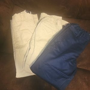 Bundle - 3 pairs of Uniform boys pants - Size 10 Children's Place and Lands End